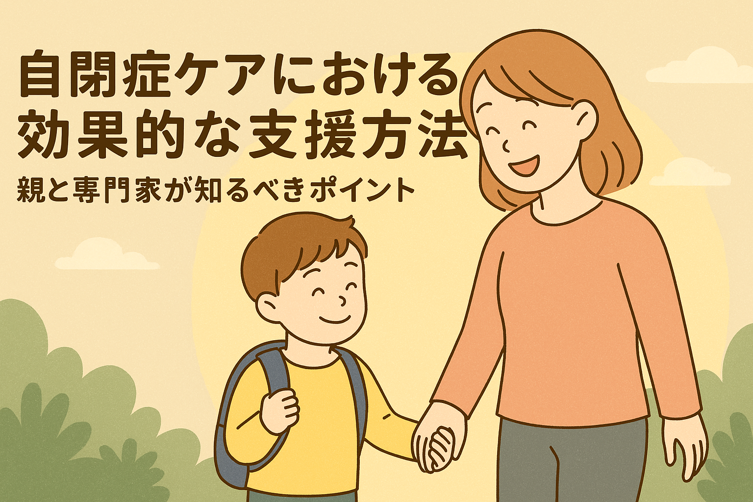 🧩 自閉症ケアの支援方法とは？