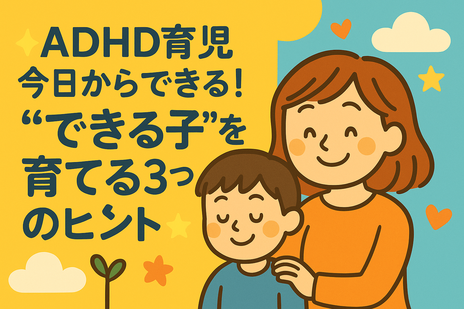 【ADHD育児】今日からできる！“集中力＆自信”を伸ばす3つの方法
