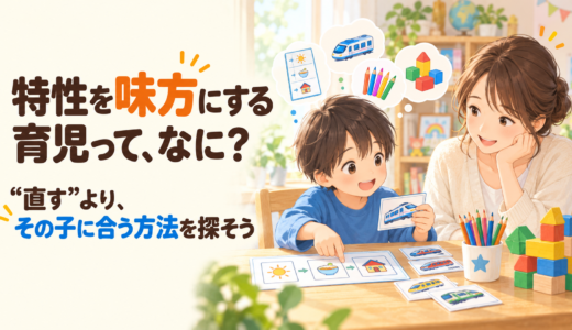 特性を味方にする育児って、なに？｜“直す”より、その子に合う方法を探そう